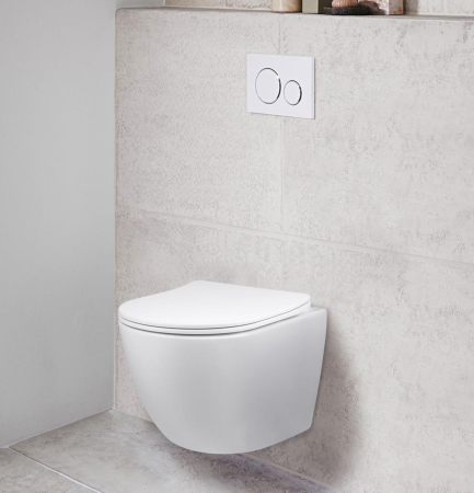 Унитаз подвесной безободковый Vincea Globo VT1-14S белый, с сиденьем микролифт